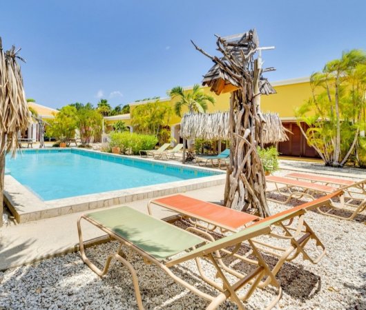aquarev-plongee-sous-marine-sejour-bonaire-hotel-djambo-piscine-et-jardin1